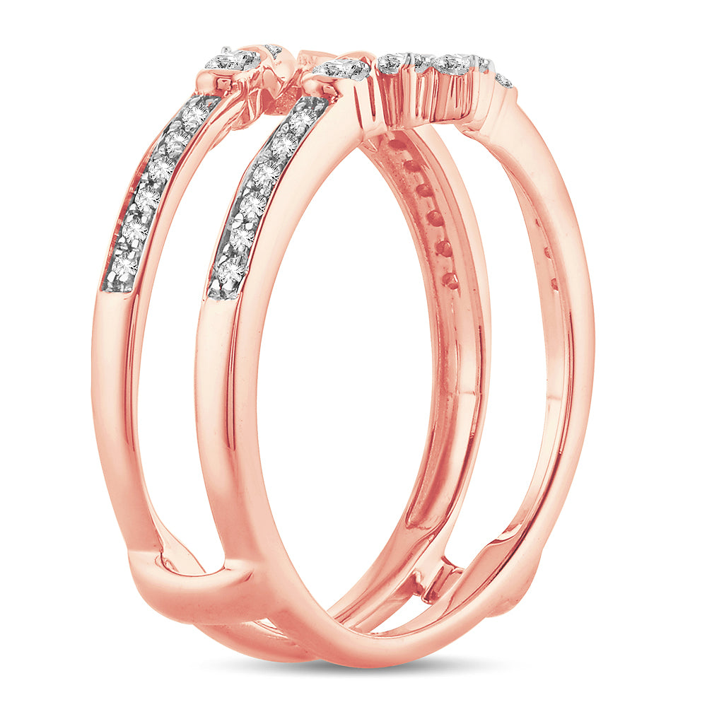 14K 0.34CT Diamond RING GUARD