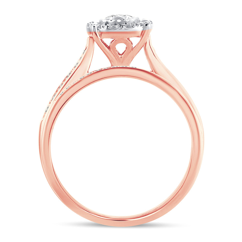 14K 0.45ct Diamond Bridal Ring