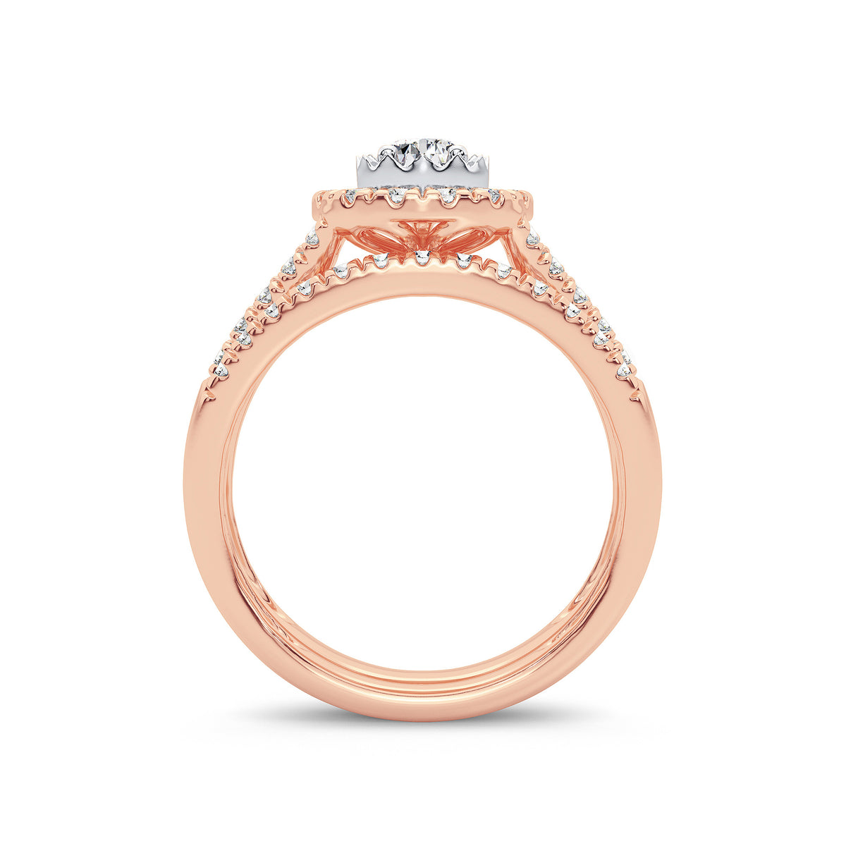 14K 1.00CT Diamond Bridal Ring