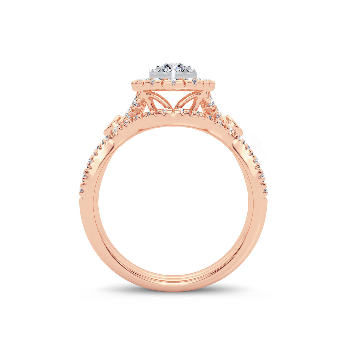 14K 1.00CT Diamond Bridal Ring