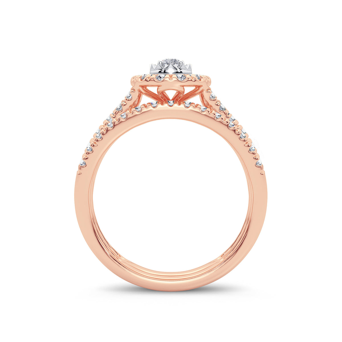 14K 1.00CT Diamond Bridal Ring