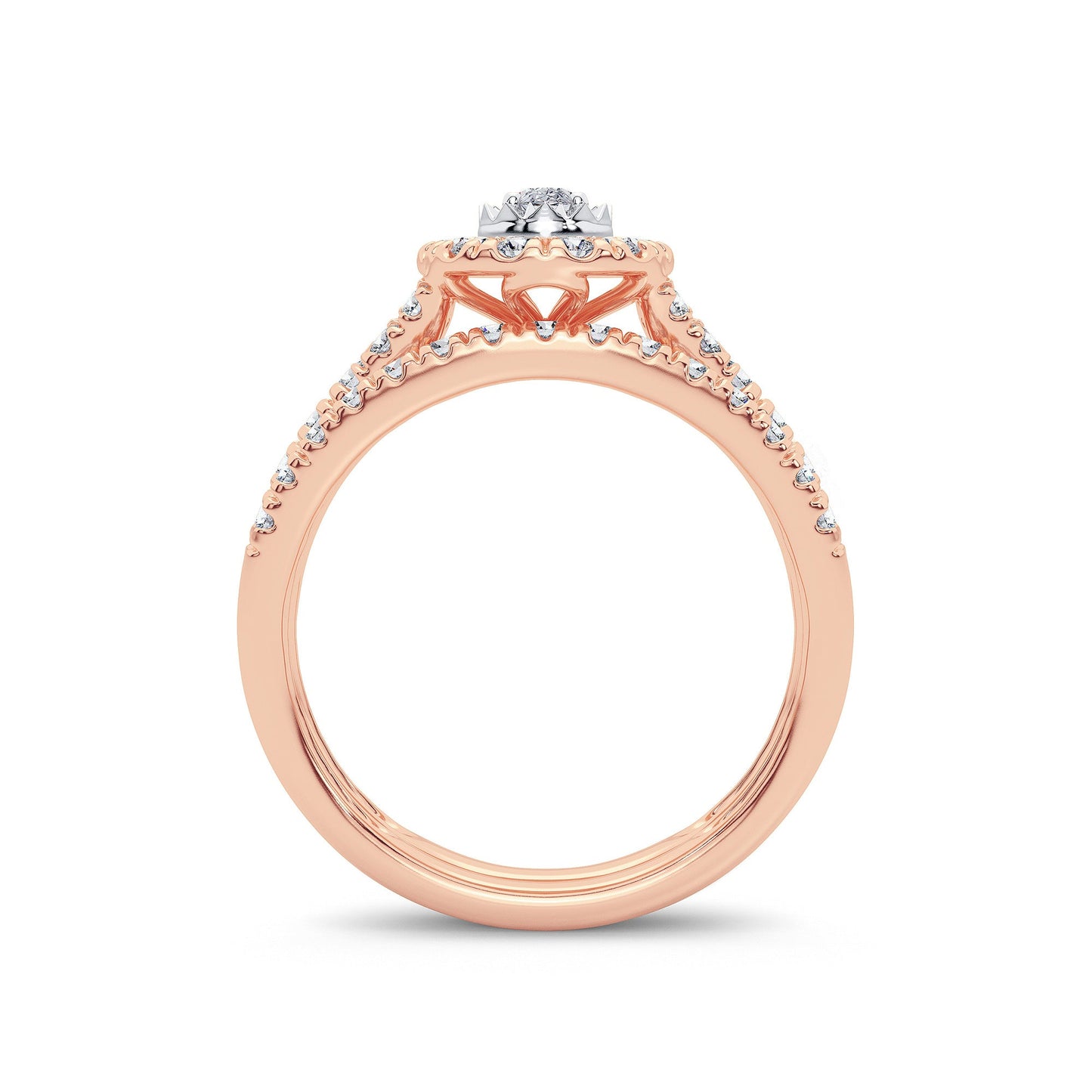 14K 1.00CT Diamond Bridal Ring