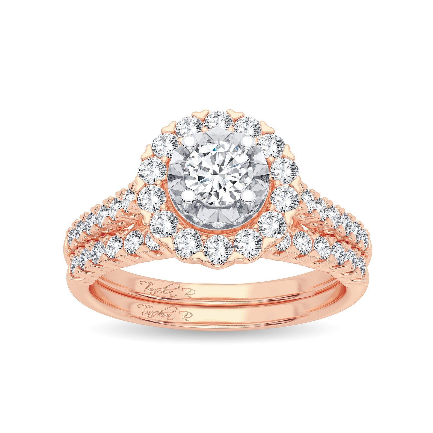 14K 1.00CT Diamond Bridal Ring