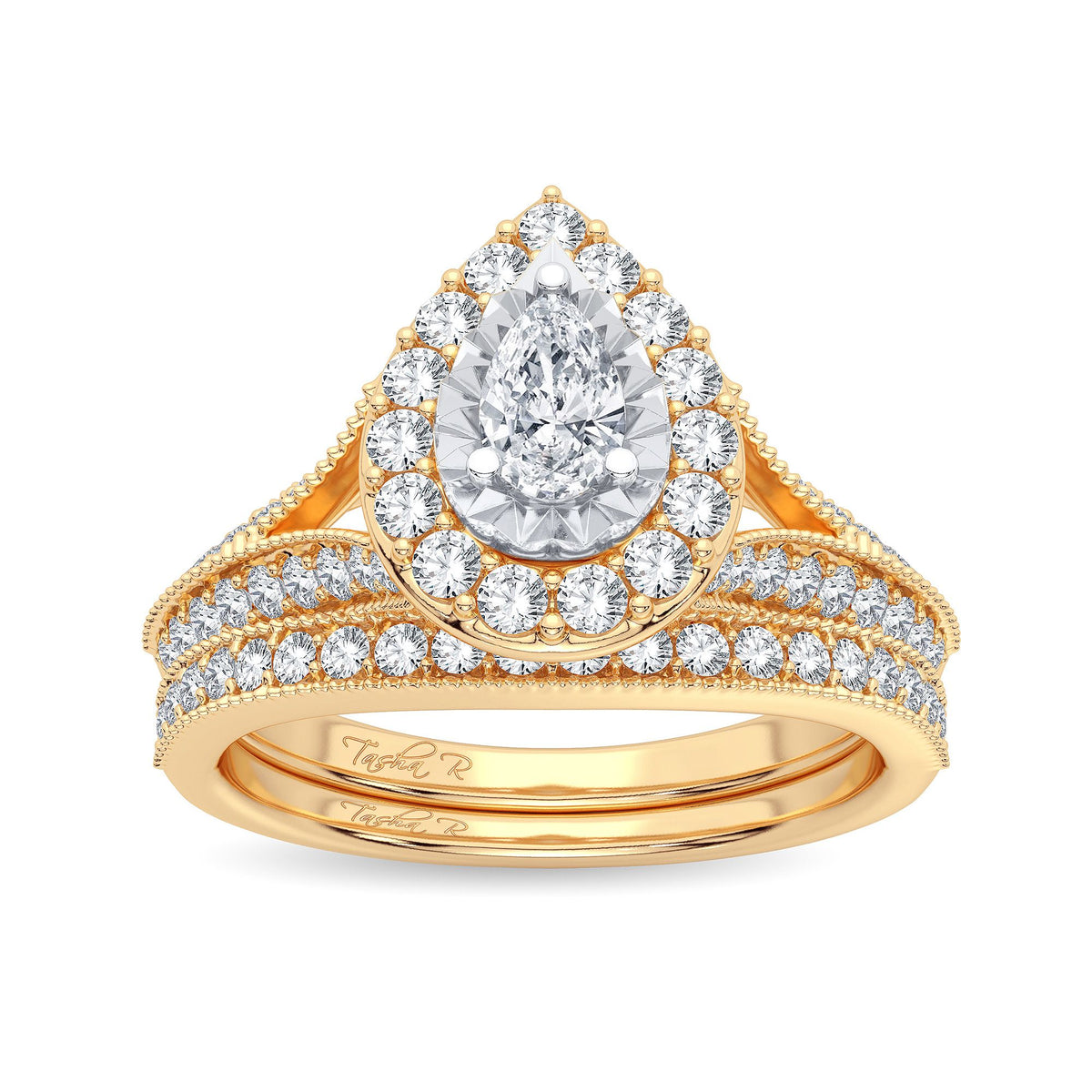 14K 0.96CT Diamond Bridal Ring