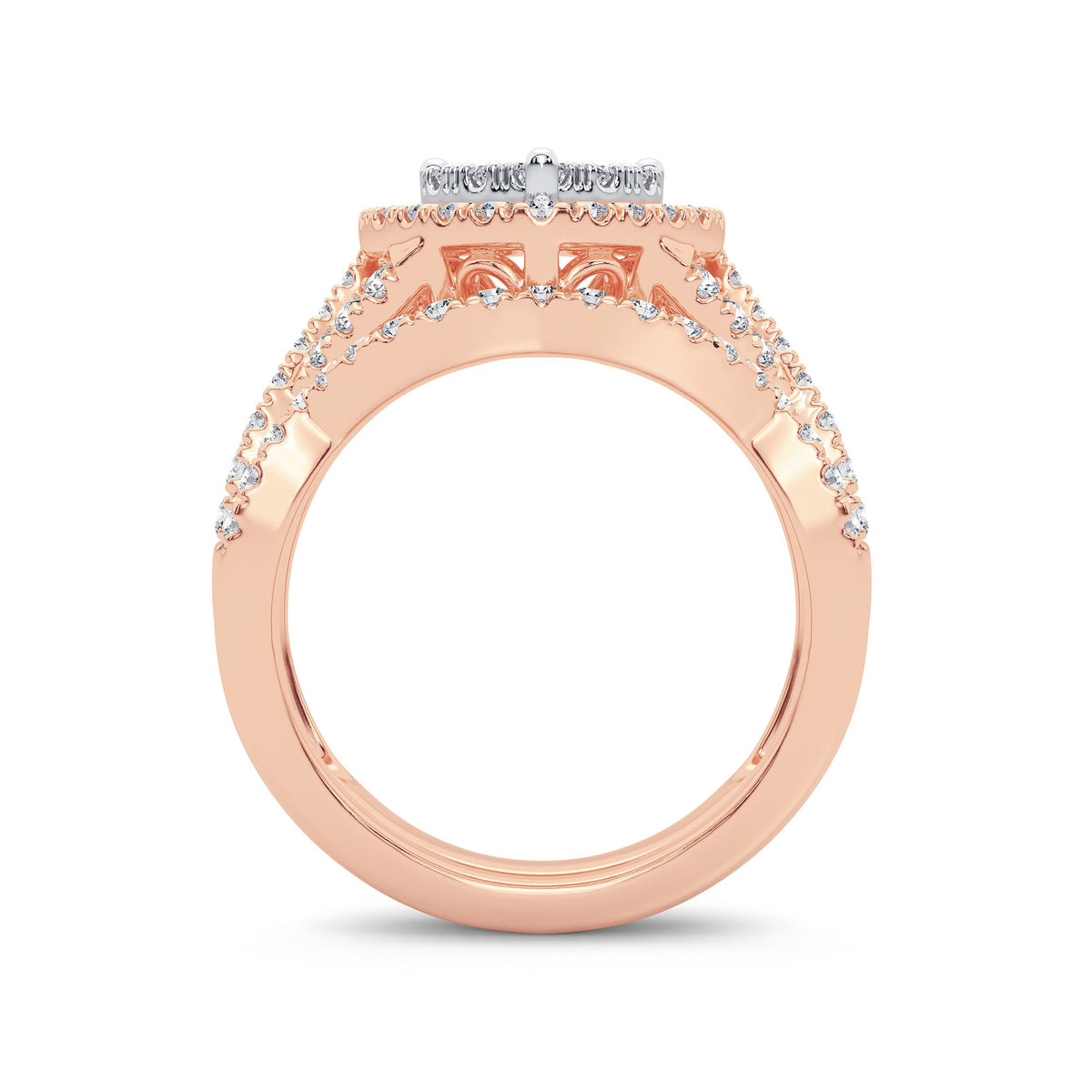 14K 1.00ct Diamond Bridal Ring