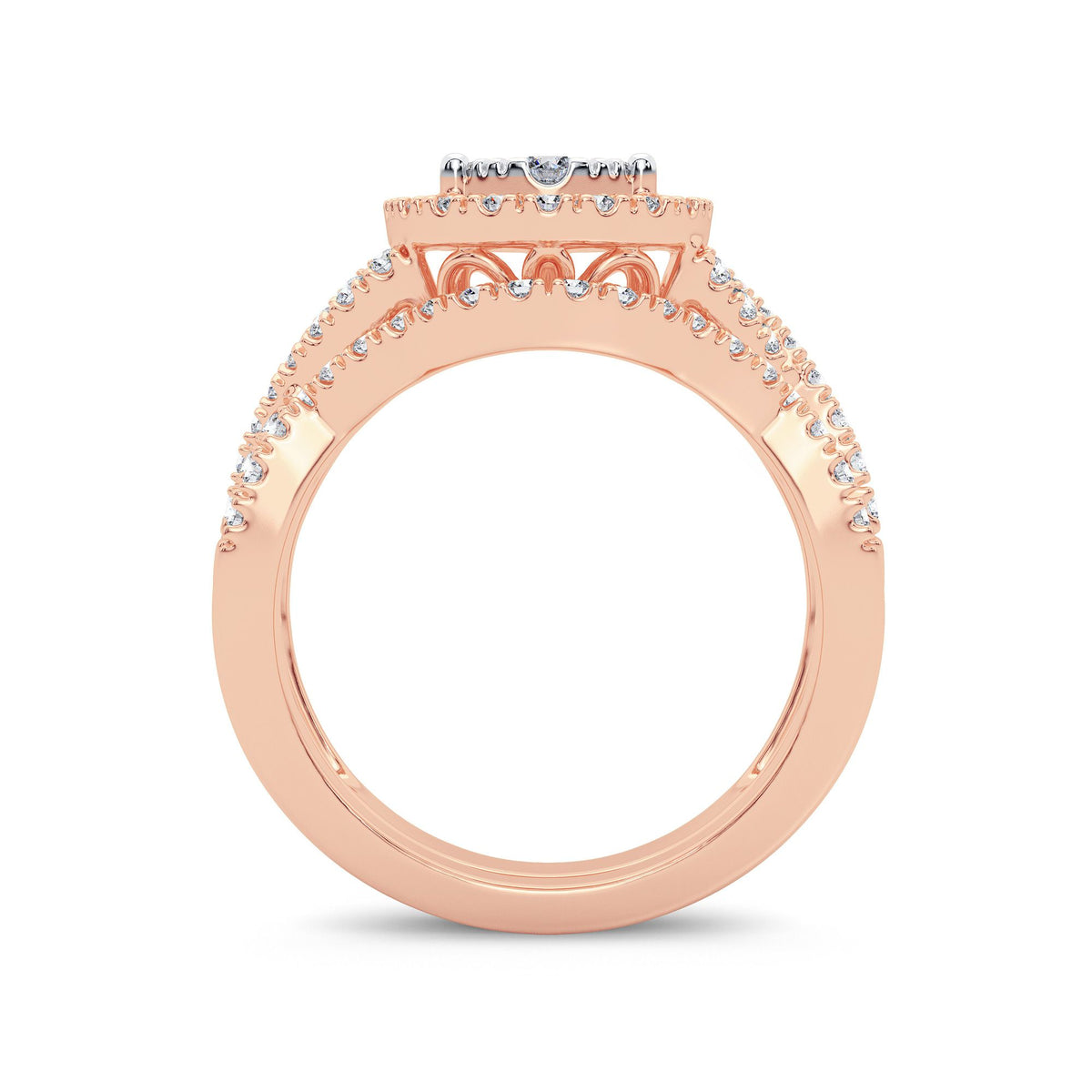 14K 1.00CT Diamond Bridal Ring