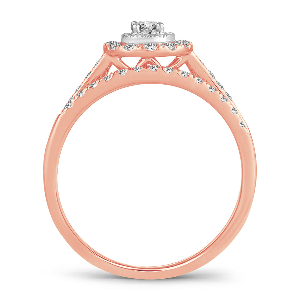 14K 0.33ct  Diamond Bridal Ring