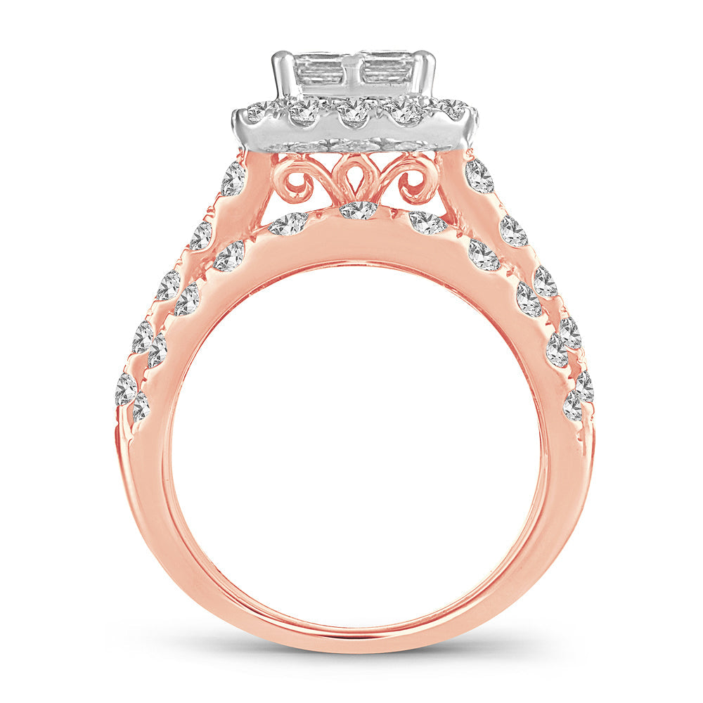 14K 4.00CT Diamond bridal ring