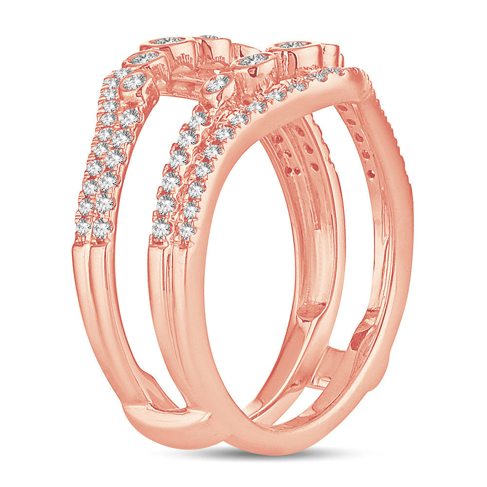 14K 0.50CT Diamond ring guard