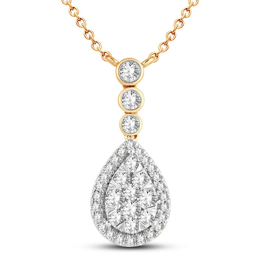 14K 2.02CT Diamond Pendant