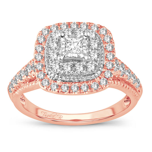 14K 0.76CT Diamond Engagement Ring