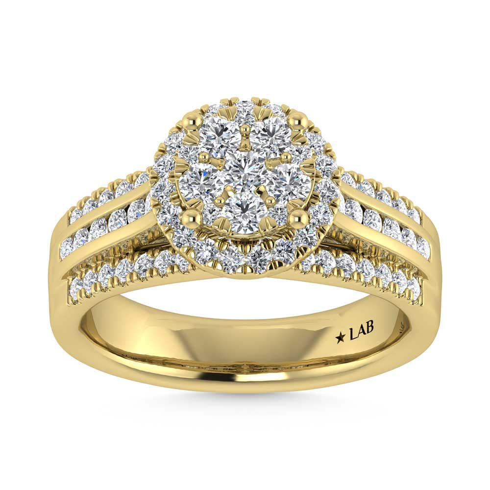 14K Yellow Gold 3 Ct.Tw. Diamond Engagement Ring
