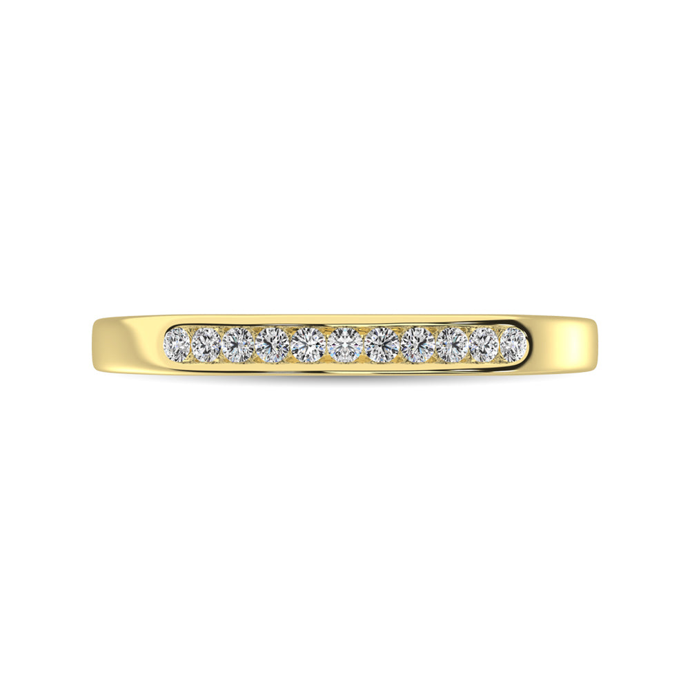 14K Yellow Gold 1/2 Ct Diamond Ladies Machine Band