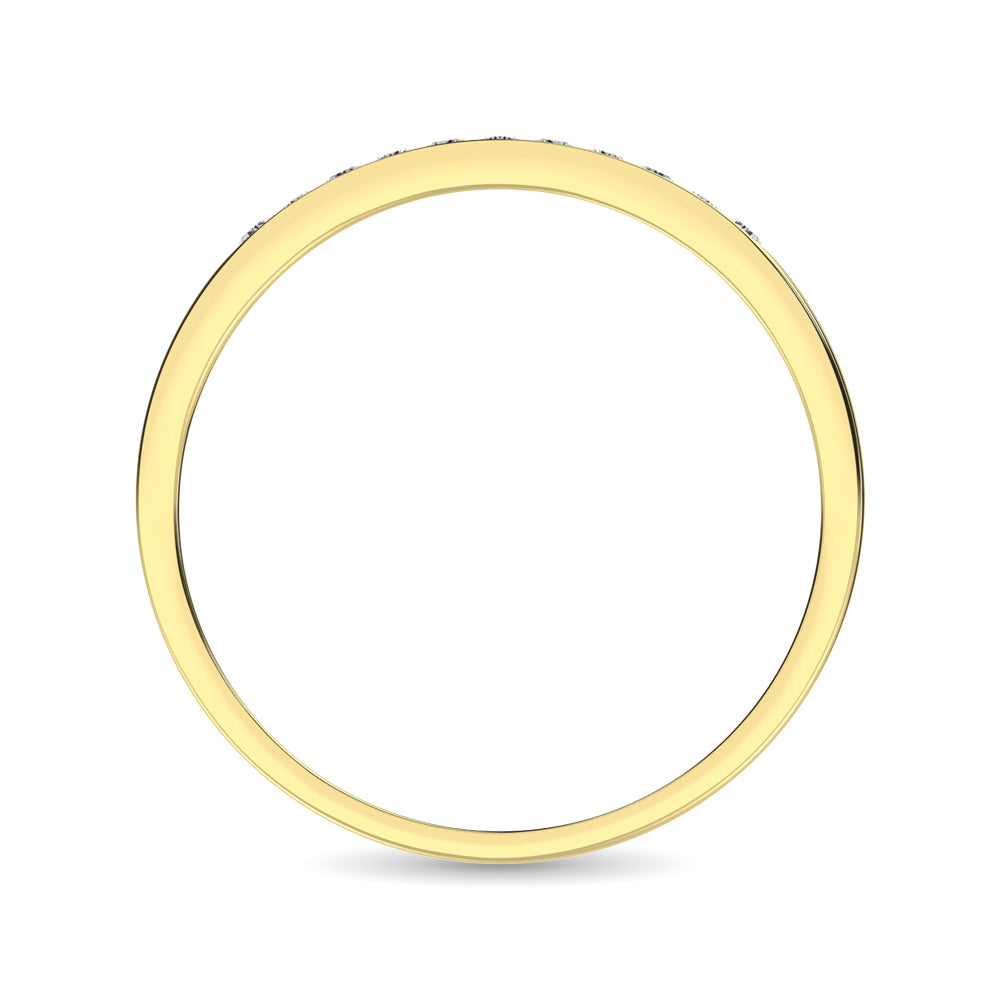 14K Yellow Gold 1 Ct.Tw. Diamond Ladies Machine Band