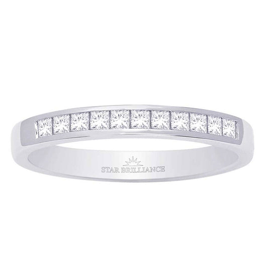 14K White Gold 1/4 Ct.Tw. Diamond Ladies Machine Band
