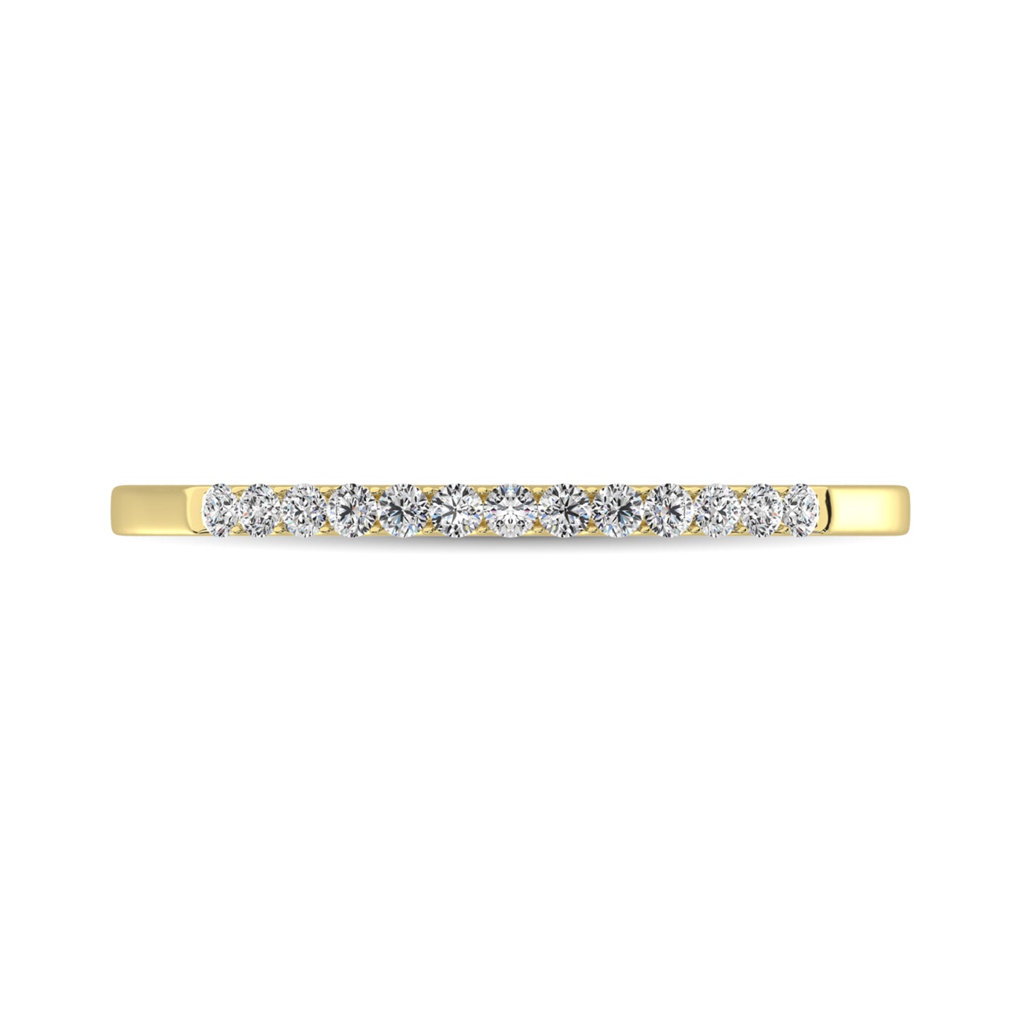 14K Yellow Gold 1/3 Ct Diamond Ladies Machine Band