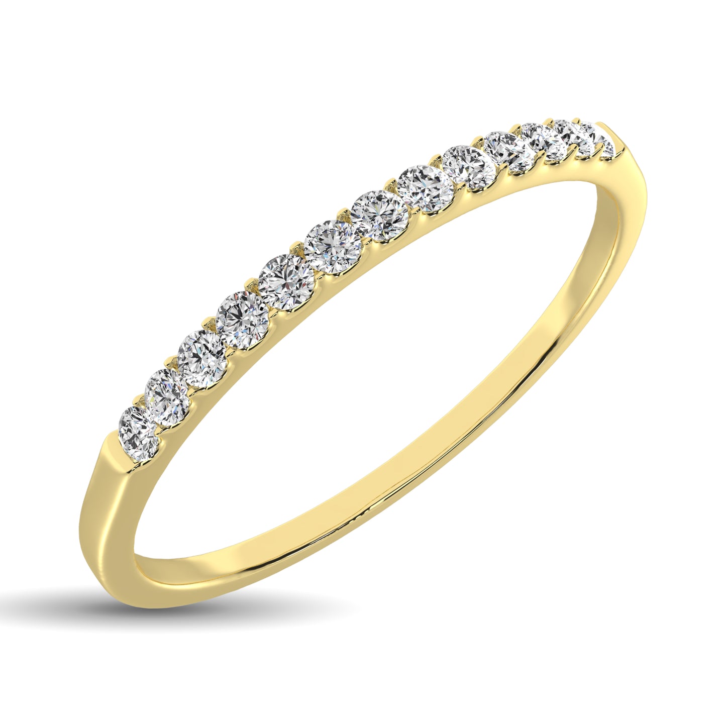 14K Yellow Gold 1/2 Ct Diamond Ladies Machine Band