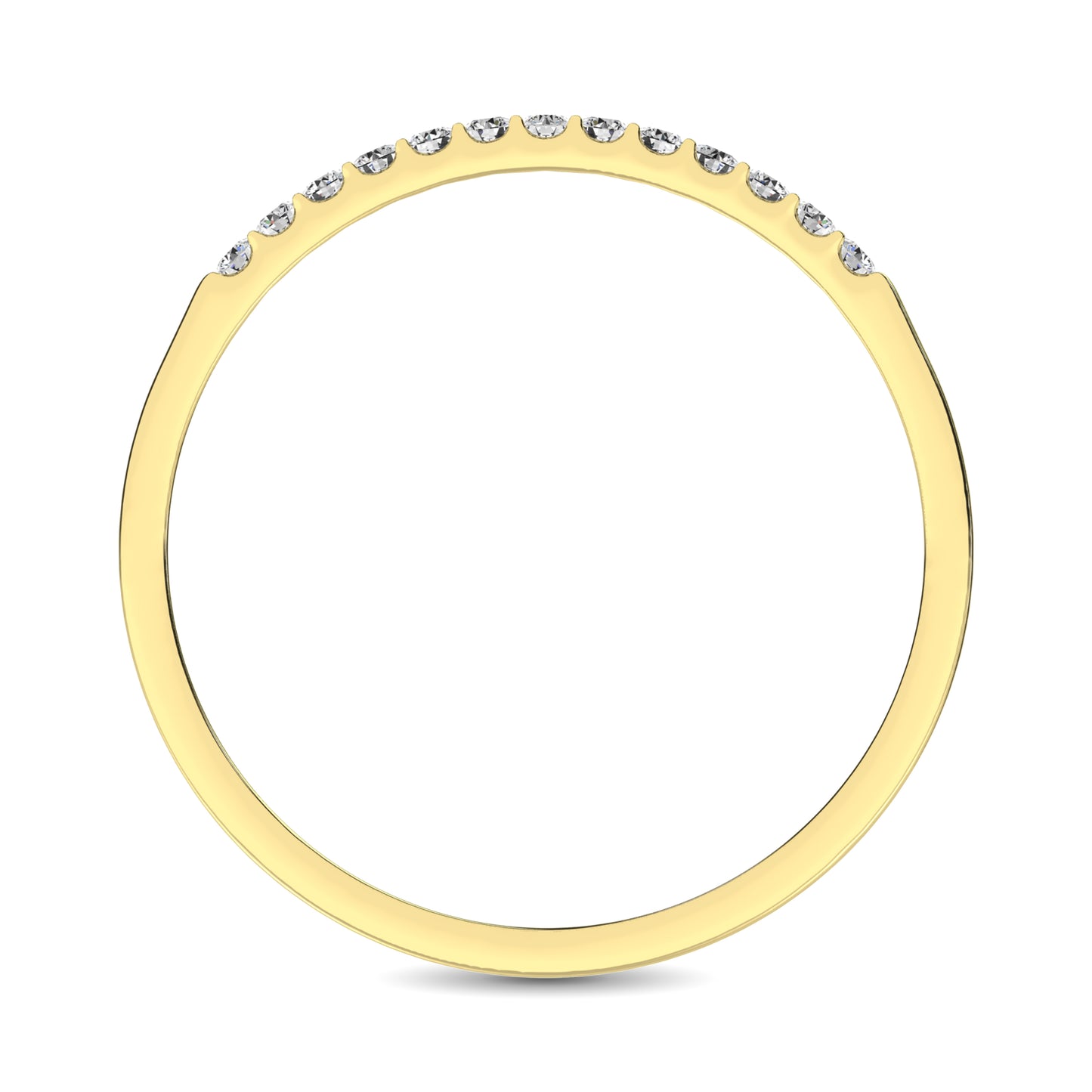 14K Yellow Gold 1/2 Ct Diamond Ladies Machine Band