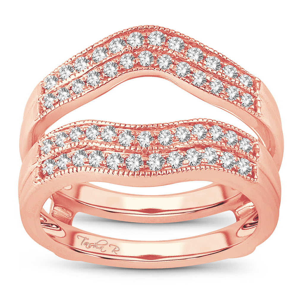 14K 0.50CT Diamond RING  GUARD.