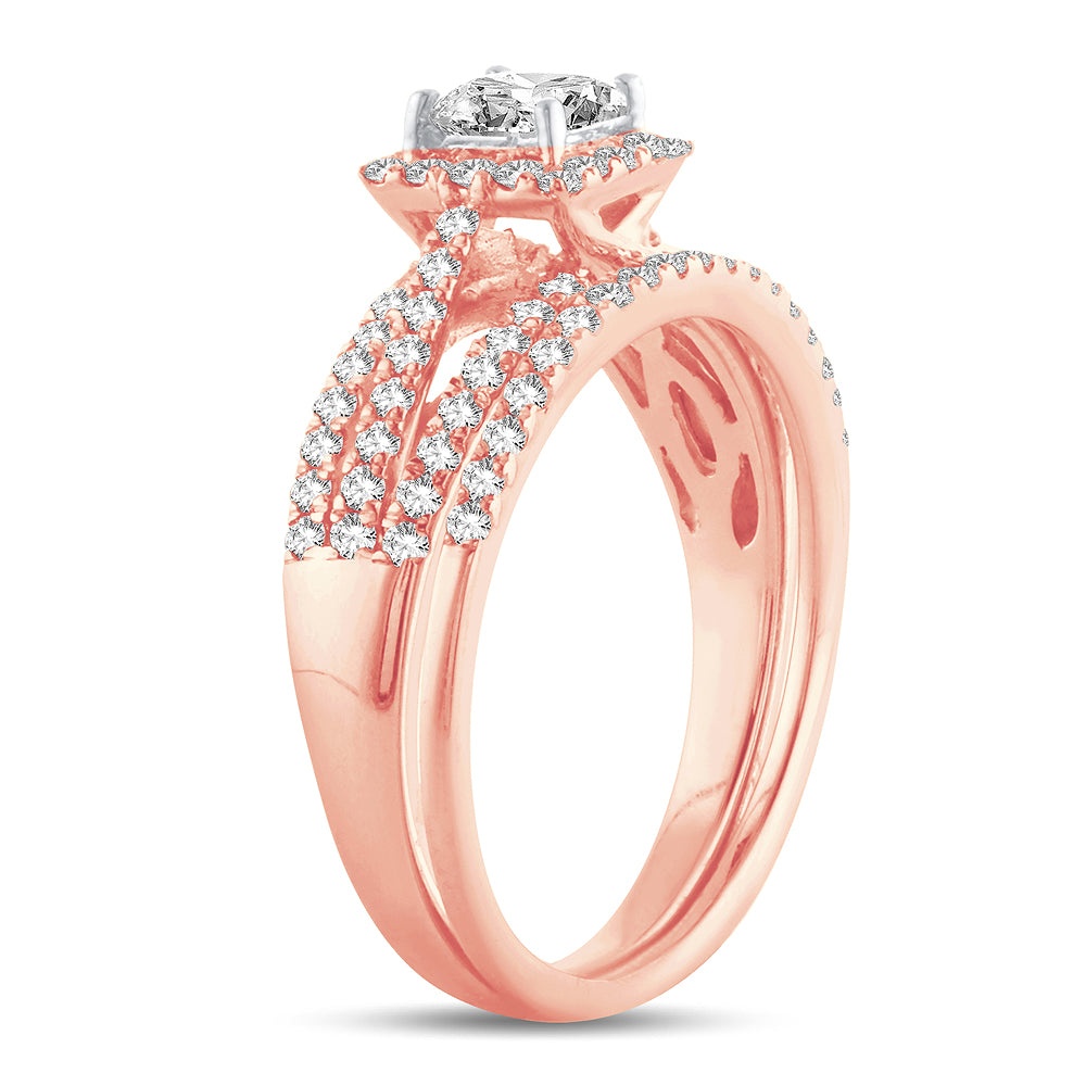 14K  1.00CT  DIAMOND  BRIDAL  RING