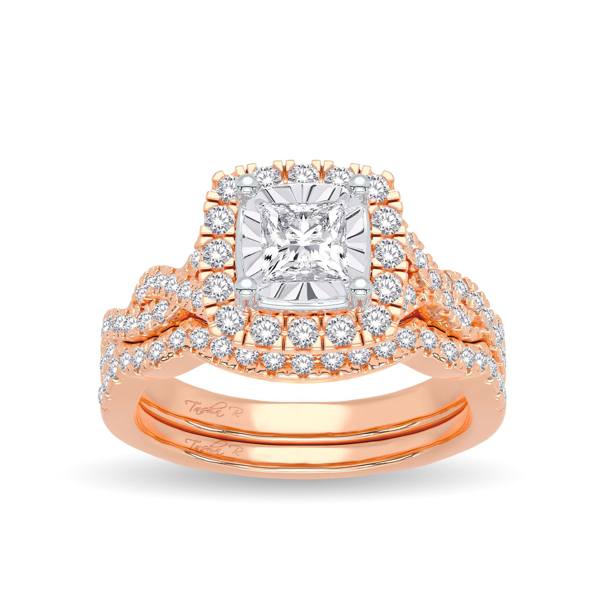 14K 0.62CT Diamond Bridal Ring