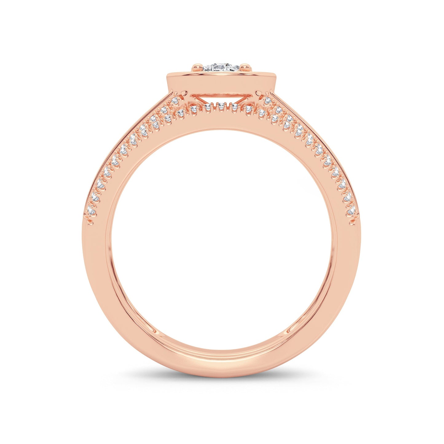 14K 0.38CT DIAMOND BRIDAL RING