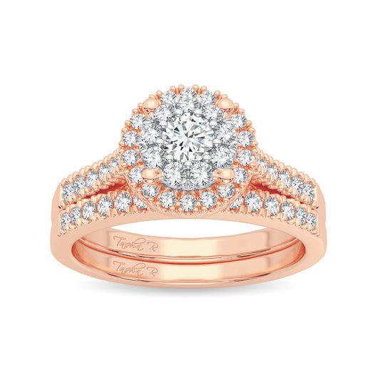 14K 0.62CT DIAMOND BRIDAL RING