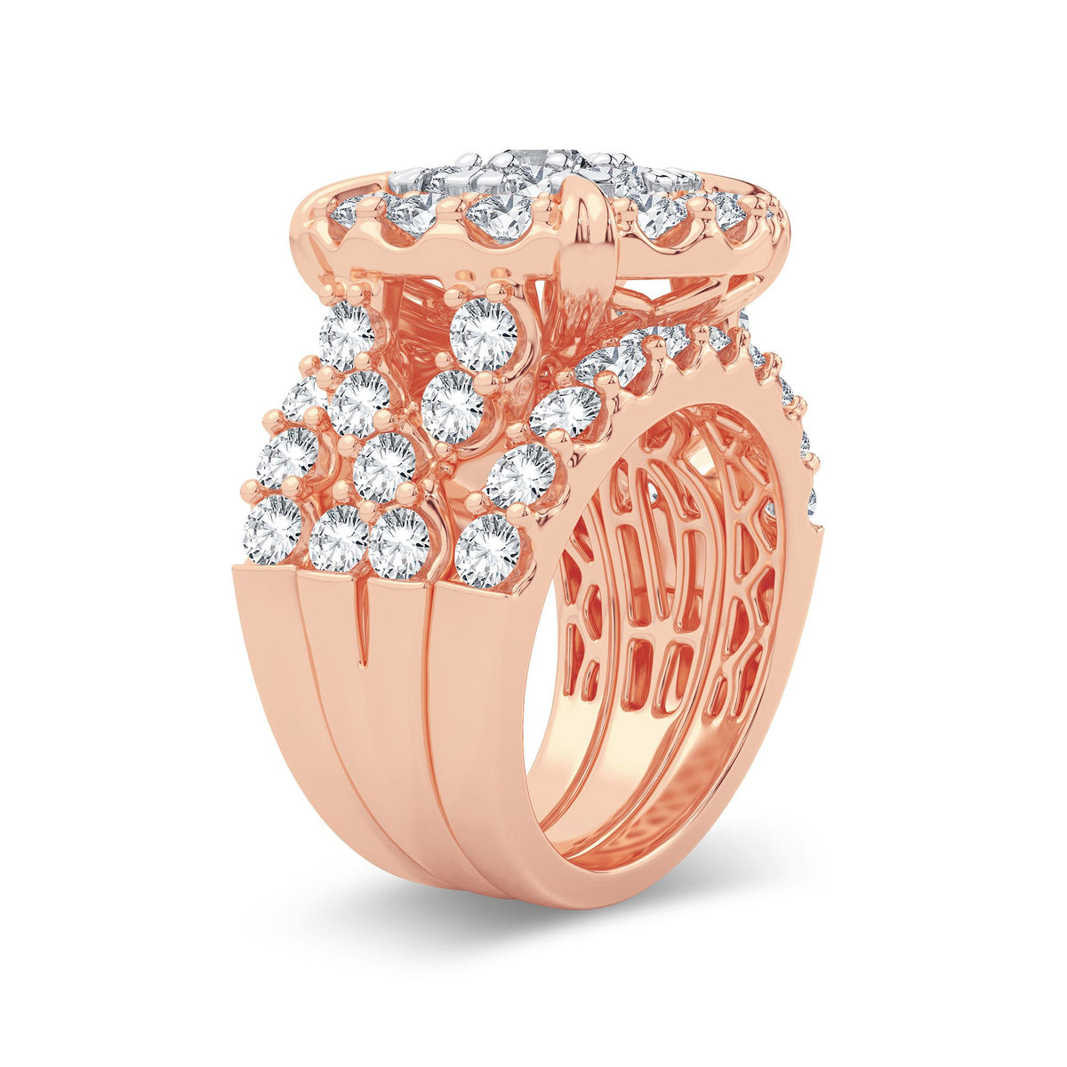 14K 5.00CT Diamond Bridal Ring