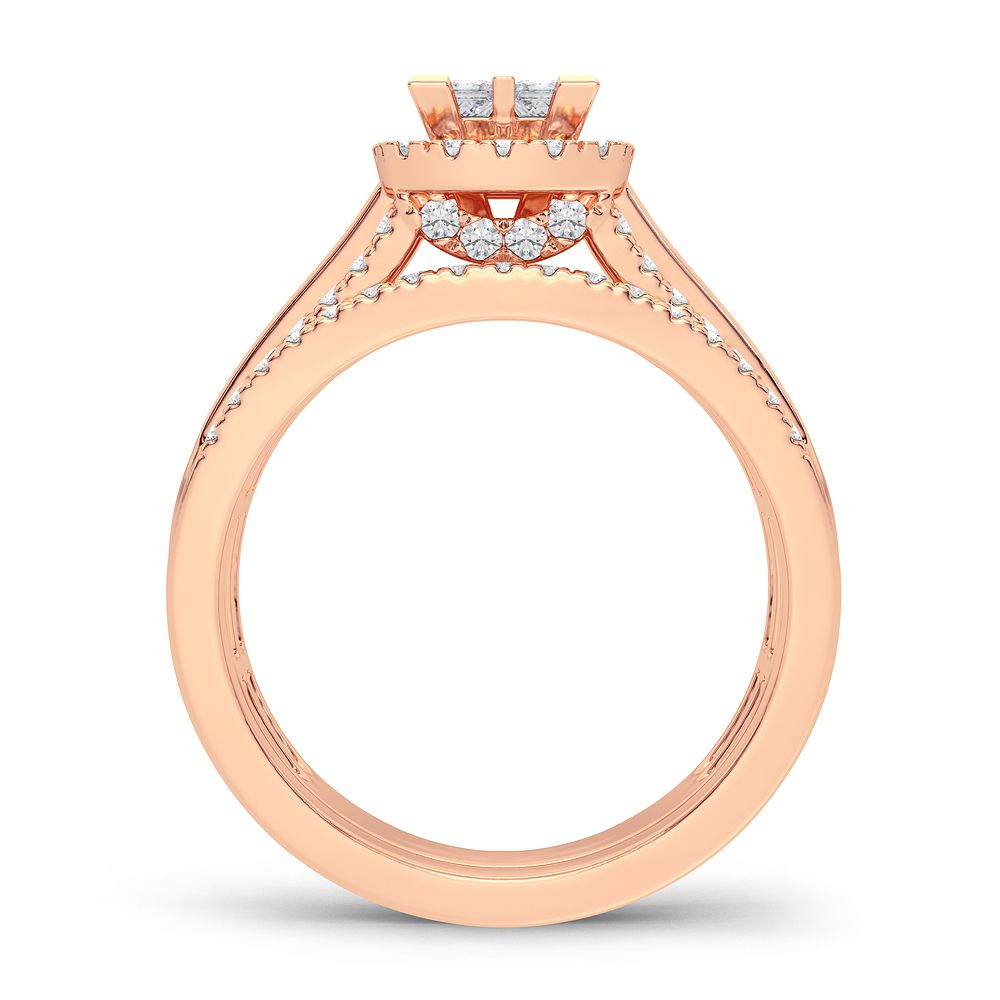 14K 1.00CT Diamond Bridal Ring