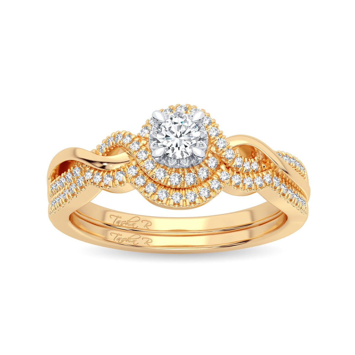 14K 0.25CT Diamond Bridal Ring