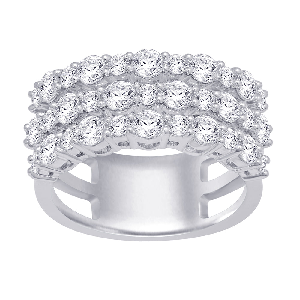 14K White Gold 2 Ct.Tw. Diamond Fashion Ring