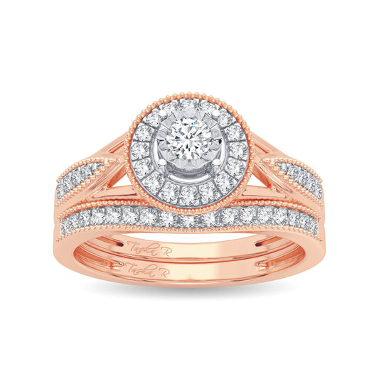 10K 0.36CT Diamond Bridal Ring