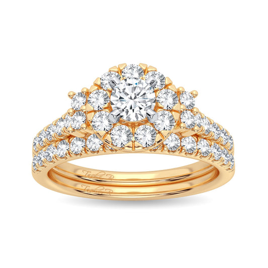 14K 1.00CT Diamond Bridal Ring