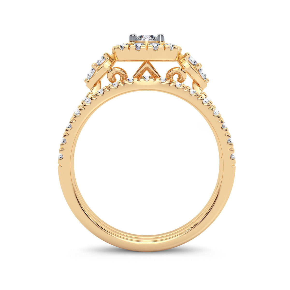 14K 1.00CT Diamond Bridal Ring