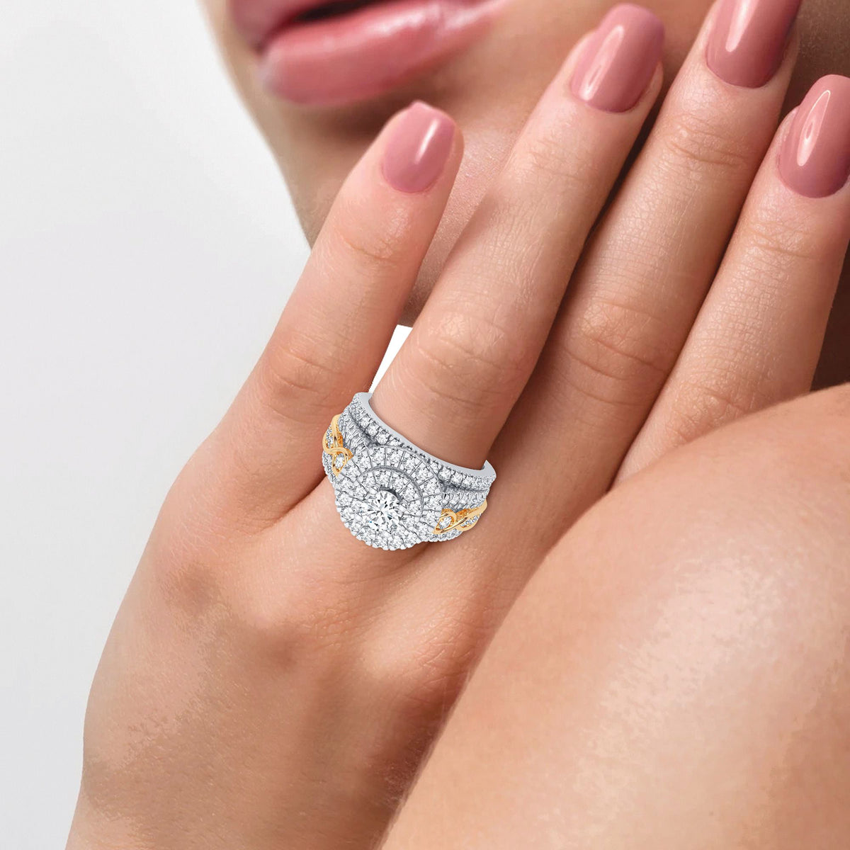 14K 1.75CT Diamond Bridal Ring