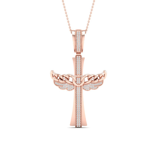 10K 0.43CT Diamond Pendant
