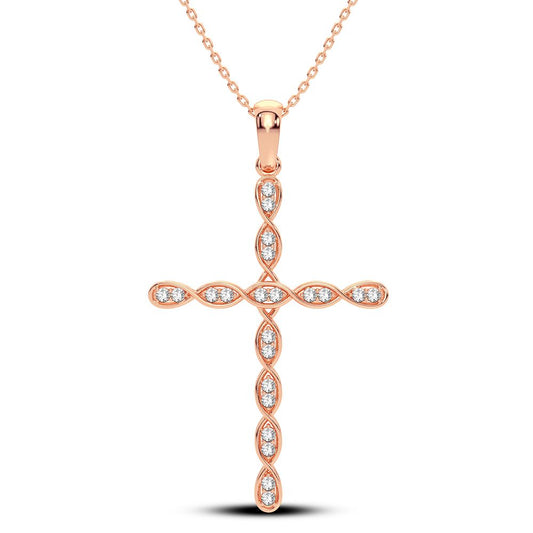 14K 0.27CT Diamond Pendant