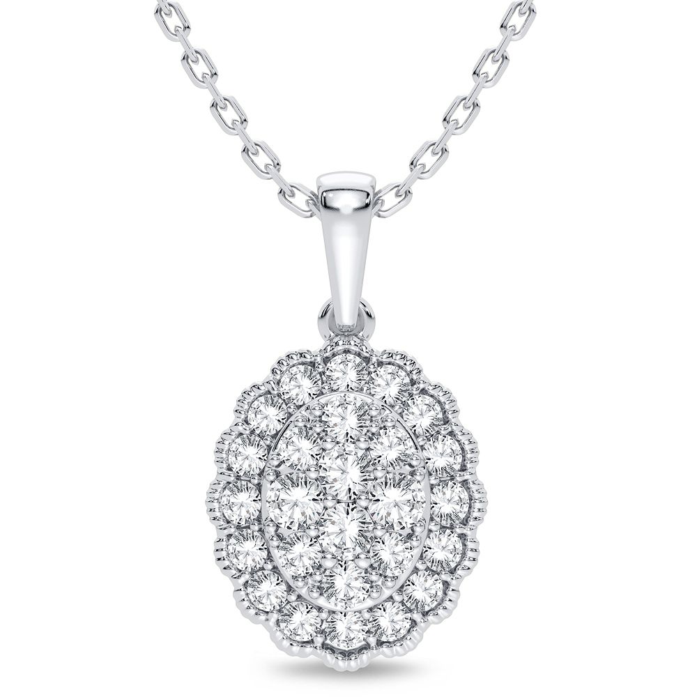 14K 0.33CT Diamond Pendant