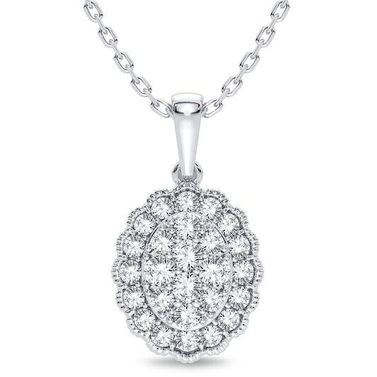14K 0.33CT Diamond Pendant