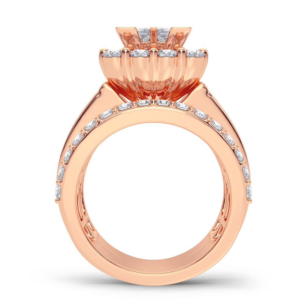14K 4.00CT Diamond Bridal Ring