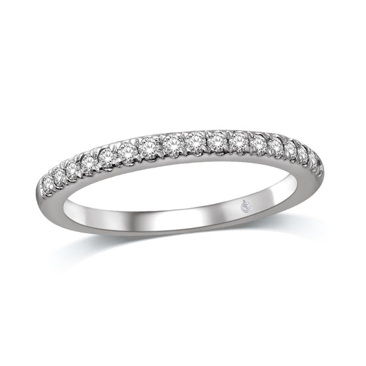 14K White Gold 1/4 Ct.Tw. Diamond Anniversary Band