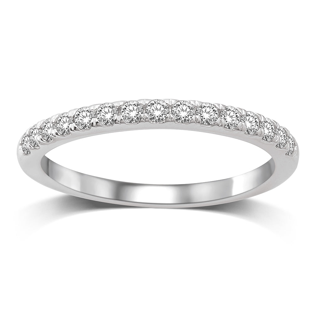 14K White Gold 5/8 Ct.Tw. Diamond Wedding Band