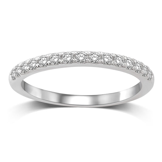14K White Gold 5/8 Ct.Tw. Diamond Wedding Band