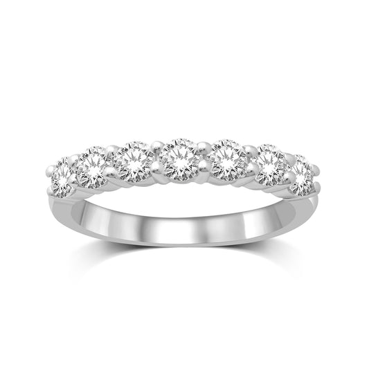 14K White Gold 1/2 Ct.Tw. Diamond Wedding Band