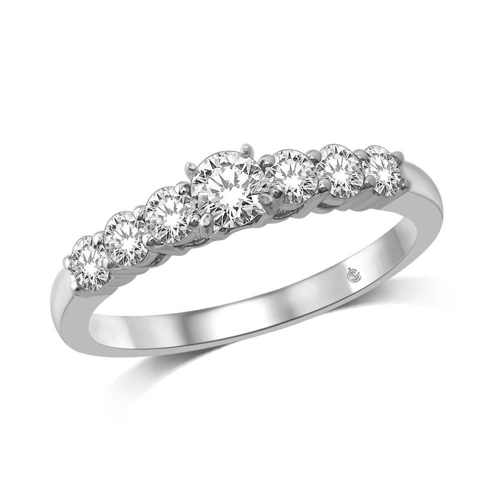 14K White Gold 2 Ct.Tw. Diamond Halo Engagement Ring