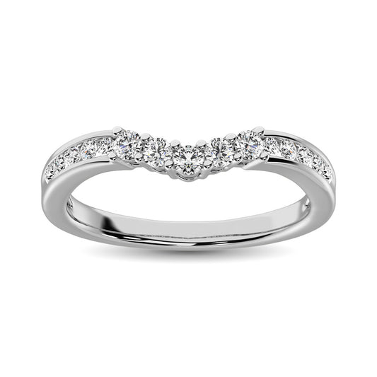 14K White Gold 1/3 Ct.Tw. Diamond Band