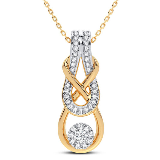14K 0.33CT DIAMOND PENDANT