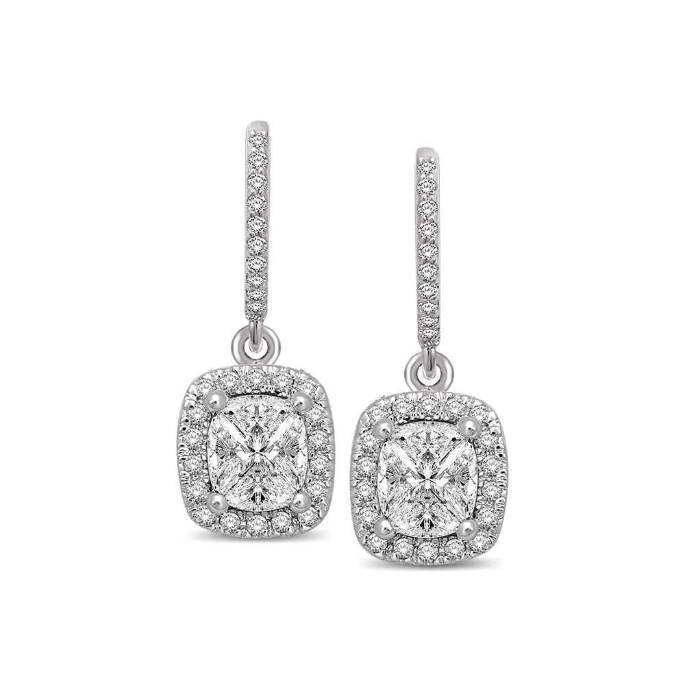 Lovecuts 14K White Gold 7/10 Ct.Tw. Diamond Fashion Earrings