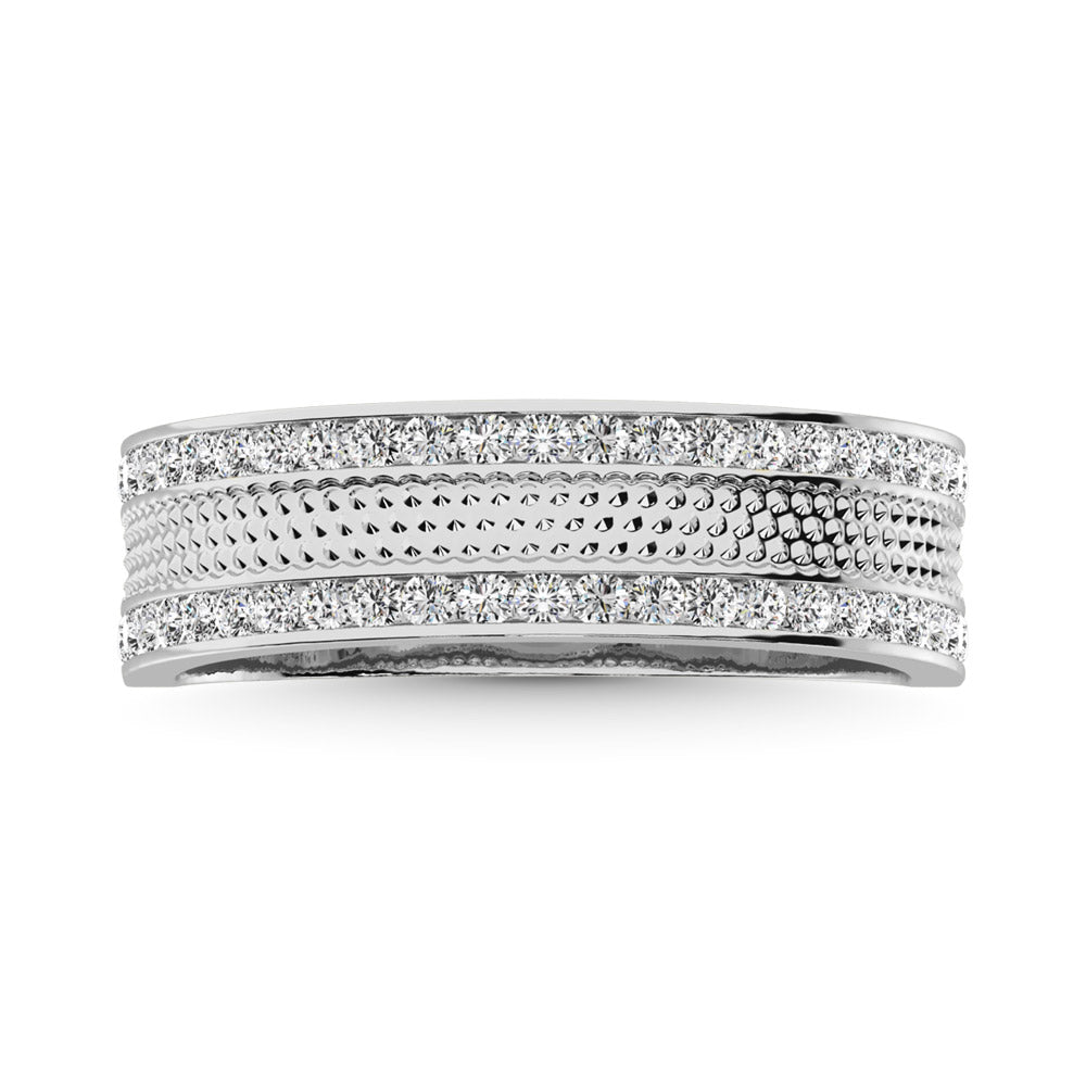 14K Yellow Gold 1/2 Ct.Tw. Diamond Machine Men?s Band
