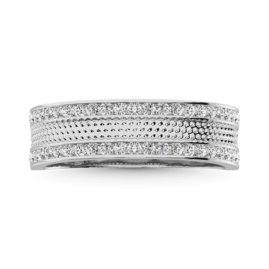 14K Yellow Gold 1/2 Ct.Tw. Diamond Machine Men?s Band